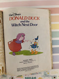 Vintage 1981 12th Printing Disney's Donald Duck & the Witch Next Door Little Golden Book Hardcover