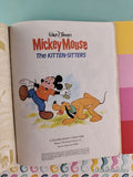 Vintage 1976 Disney's Mickey Mouse: The Kitten-Sitters Little Golden Book Hardcover