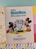 Vintage 1981 11th Printing Disney's Mickey Mouse & the Best-Neighbor Contest Little Golden Book Hardcover