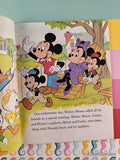 Vintage 1981 11th Printing Disney's Mickey Mouse & the Best-Neighbor Contest Little Golden Book Hardcover