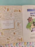 Vintage 1978 Disney's Mickey Mouse & Goofy: The Big Bear Scare Little Golden Book Hardcover