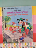 Vintage 1973 Disney's Favorite Nursery Tales Little Golden Book Hardcover