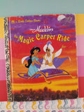 Vintage 1993 Disney's Aladdin: The Magic Carpet Ride Little Golden Book Hardcover
