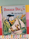 Vintage Disney's Donald Duck's Toy Sailboat Little Golden Book Hardcover