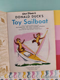 Vintage Disney's Donald Duck's Toy Sailboat Little Golden Book Hardcover