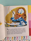 Vintage Disney's Donald Duck's Toy Sailboat Little Golden Book Hardcover
