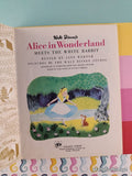 Vintage 1978 11th Printing Disney's Alice in Wonderland Meets the White Rabbit Little Golden Book Hardcover