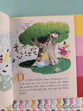 Vintage 1978 11th Printing Disney's Alice in Wonderland Meets the White Rabbit Little Golden Book Hardcover
