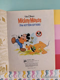 Vintage 1979 7th Printing Disney's Mickey Mouse: The Kitten-Sitters Little Golden Book Hardcover