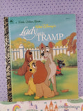Vintage 1993 Disney's Lady & the Tramp Little Golden Book Hardcover, Like New