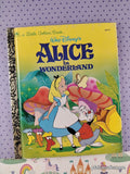 Vintage 1994 Disney's Alice in Wonderland Little Golden Book Hardcover