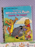 Vintage 1994 Disney's Winnie the Pooh: Eeyore, Be Happy! Little Golden Book Hardcover