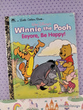 Vintage 1991 Disney's Winnie the Pooh: Eeyore, Be Happy! Little Golden Book Hardcover