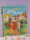 Vintage 1990 Disney's Lady & the Tramp Little Golden Book Hardcover