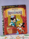 Vintage 1992 Disney's The Prince & the Pauper Little Golden Book Hardcover