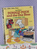 Vintage 1978 Disney's Donald Duck & the One Bear Little Golden Book Hardcover