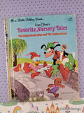 Vintage 1973 Disney's Favorite Nursery Tales Little Golden Book Hardcover
