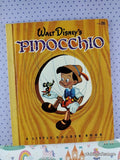 Vintage 1968 25th Printing Disney's Pinocchio Little Golden Book Hardcover