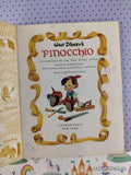 Vintage 1968 25th Printing Disney's Pinocchio Little Golden Book Hardcover