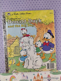 Vintage 1986 Disney's Donald Duck & the Big Dog Little Golden Book Hardcover