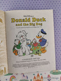 Vintage 1986 Disney's Donald Duck & the Big Dog Little Golden Book Hardcover