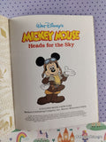 Vintage 1993 Disney's Mickey Mouse Heads for the Sky Little Golden Book Hardcover