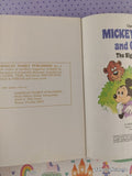 Vintage 1978 Disney's Mickey Mouse & Goofy: The Big Bear Scare Little Golden Book Hardcover