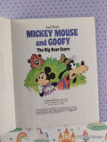 Vintage 1978 Disney's Mickey Mouse & Goofy: The Big Bear Scare Little Golden Book Hardcover