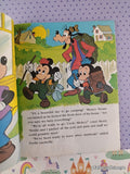 Vintage 1978 Disney's Mickey Mouse & Goofy: The Big Bear Scare Little Golden Book Hardcover