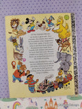 Vintage 1978 Disney's Mickey Mouse & Goofy: The Big Bear Scare Little Golden Book Hardcover