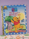 Vintage 1997 Disney's Winnie the Pooh: The Grand & Wonderful Day Little Golden Book Hardcover