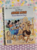 Vintage 1988 Disney's Mickey Mouse: Those Were the Days Little Golden Book Hardcover