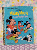 Vintage 1981 12th Printing Disney's Mickey Mouse: the Kitten-Sitters Little Golden Book Hardcover