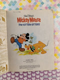 Vintage 1981 12th Printing Disney's Mickey Mouse: the Kitten-Sitters Little Golden Book Hardcover