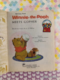 Vintage 1979 16th Printing Disney's Winnie-the-Pooh Meets Gopher Little Golden Book Hardcover