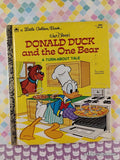 Vintage 1978 Disney's Donald Duck & the One Bear Little Golden Book Hardcover