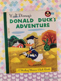 Vintage 1950 1st Printing Donald Duck's Adventure Mickey Mouse Club Hardcover