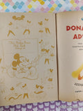 Vintage 1950 1st Printing Donald Duck's Adventure Mickey Mouse Club Hardcover