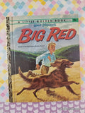 Vintage 1962 1st Printing Disney's Big Red Little Golden Book Hardcover