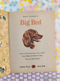 Vintage 1962 1st Printing Disney's Big Red Little Golden Book Hardcover