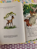 Vintage 1981 15th Printing Disney's Bambi Little Golden Book Hardcover