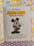 Vintage 1991 Disney's Mickey Mouse Heads for the Sky Little Golden Book Hardcover