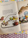 Vintage 1973 16th Printing Disney's Donald Duck's Toy Train Little Golden Book Hardcover