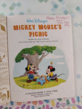 Vintage 1992 Disney's Mickey Mouse's Picnic Little Golden Book Hardcover