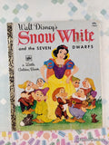 Vintage 1979 48th Printing Disney's Snow White & the Seven Dwarfs Little Golden Book Hardcover