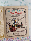 Vintage 1974 17th Printing Disney's Donald Duck's Toy Train Little Golden Book Hardcover