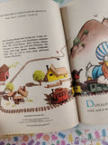 Vintage 1974 17th Printing Disney's Donald Duck's Toy Train Little Golden Book Hardcover