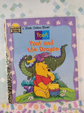 Vintage 1997 1st Edition Disney's Pooh and the Dragon Little Golden Book Hardcover