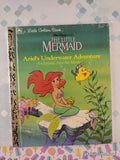 Vintage 1989 Disney's The Little Mermaid: Ariel's Underwater Adventure Little Golden Book Hardcover