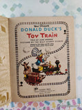Vintage 1974 17th Printing Disney's Donald Duck's Toy Train Little Golden Book Hardcover